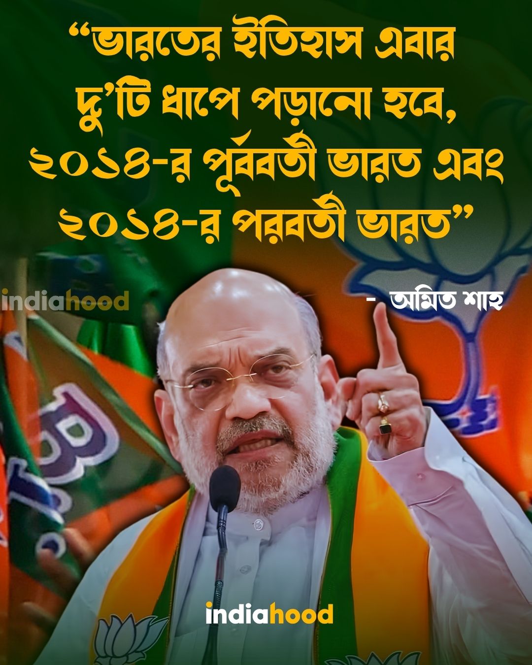 ২০১৪ সালে বিজেপি ক্ষমতায় আসার পরেই ভারতের প্রকৃত অগ্রগতি শুরু হয়েছে - অমিত শাহ